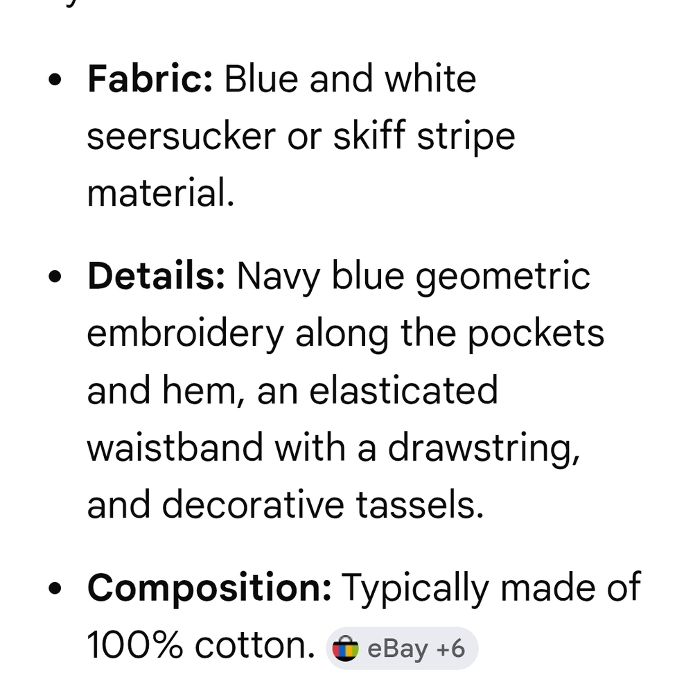 Vineyard Vines Blue and White Striped Embroidered Women’s Shorts with Tassel Tie - Picture 9 of 9